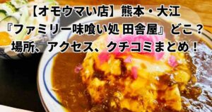 オモウマい店、熊本田舎屋の名物メニュー「オムカレー」の画像
