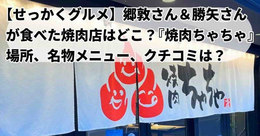 せっかくグルメ横須賀「焼肉ちゃちゃ」の場所、クチコミ