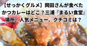 せっかくグルメ中条あやみ三浦まるい食堂カツカレー