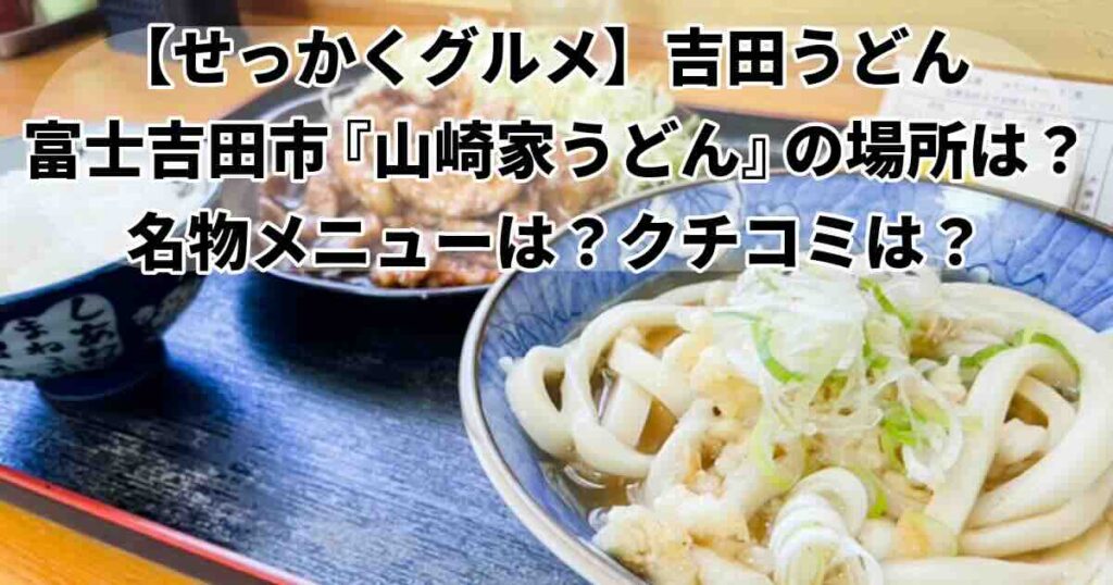 せっかくグルメ富士吉田市山崎家うどん