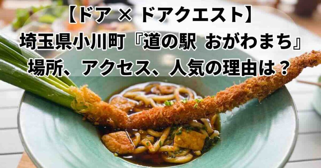 道の駅おがわまちドアドアクエスト