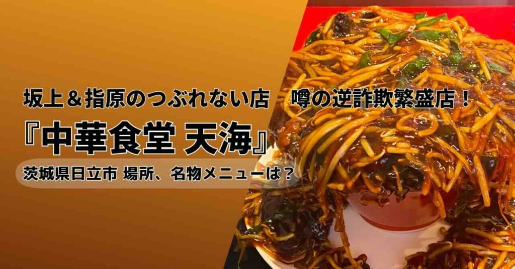 つぶれない店中華食堂天海の酸辣湯麺
